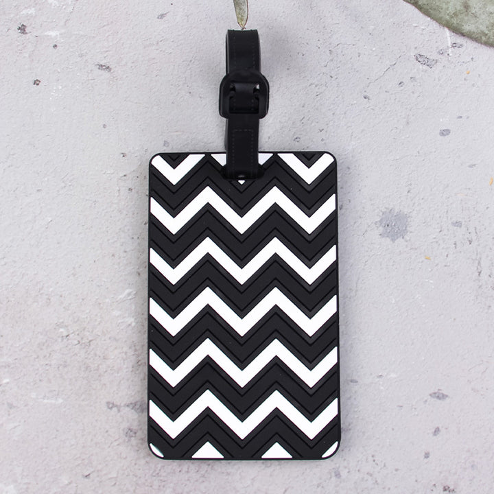 Stilig Chevron-mønster Bagasje Tag Skanto