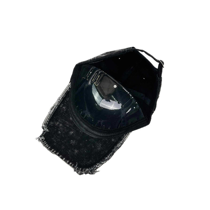 Men's distressed denim baseball cap Skanto