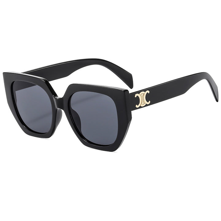 Dame Statement-solbrille med glamorøs ramme Skanto