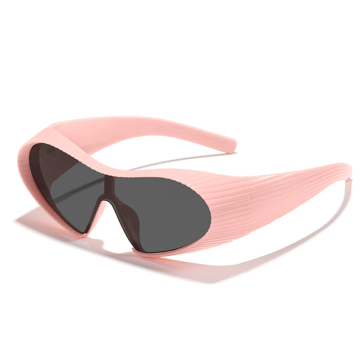 Dame trendy sports solbriller med elastisk ramme Skanto