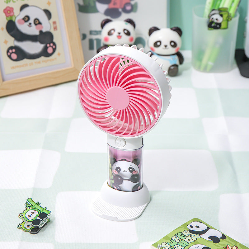 Unisex Bærbar Mini-vifte med Panda-design Skanto