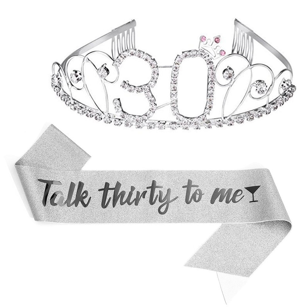 Dame Glitrende Tiara med festlig "50 & Fabulous"-design Skanto