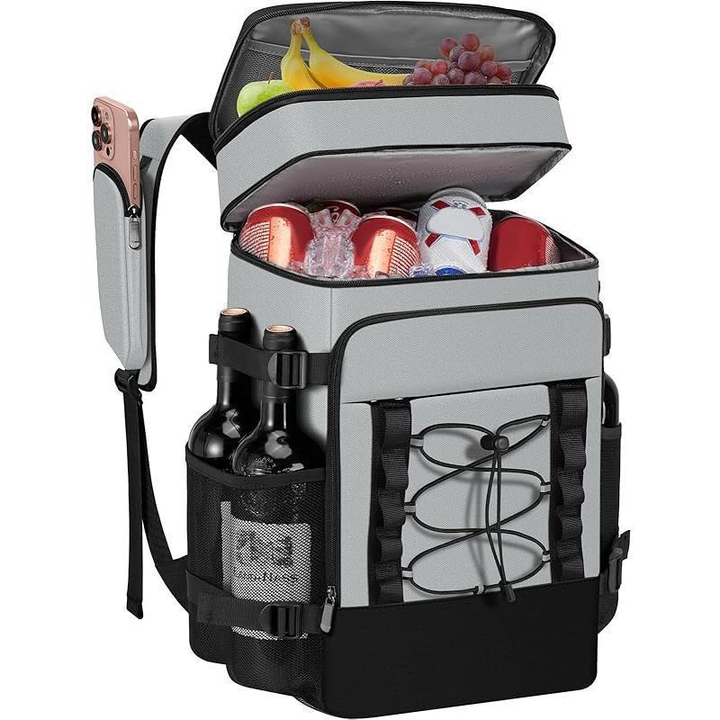 Unisex Insulated Cooler Backpack with Bottle Holder, Organizer Compartments, and Padded Carrying Comfort Skanto