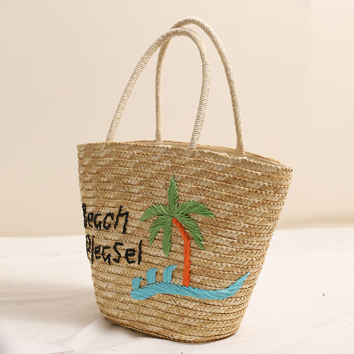 Beach Tote Bag with Personalized Embroidery Skanto