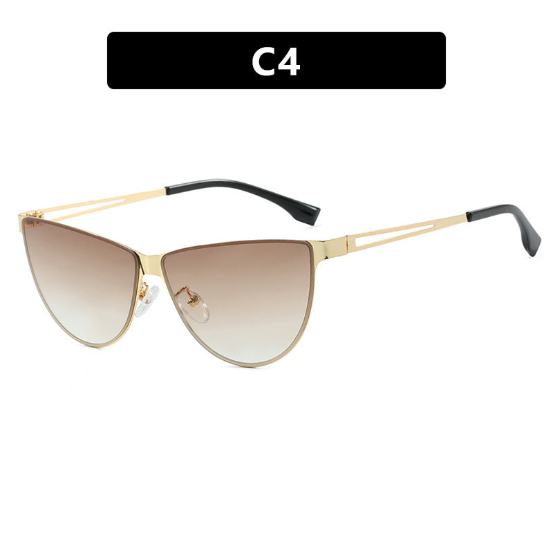 Women's Cat-Eye Sunglasses with Stylish Metal Frame and Protective UV Filter Skanto