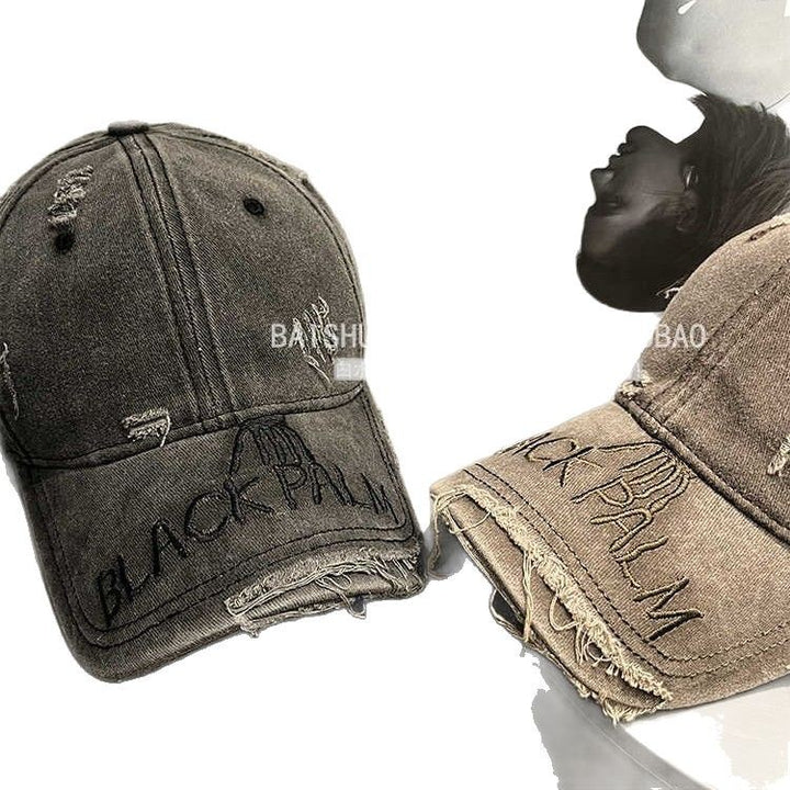 Kvinne Slitt Denim Baseball Caps Skanto 1784188369