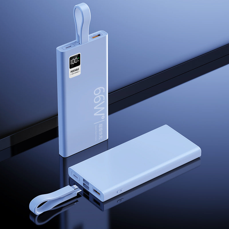 Høyytelses USB-C Powerbank med digital ladestatus