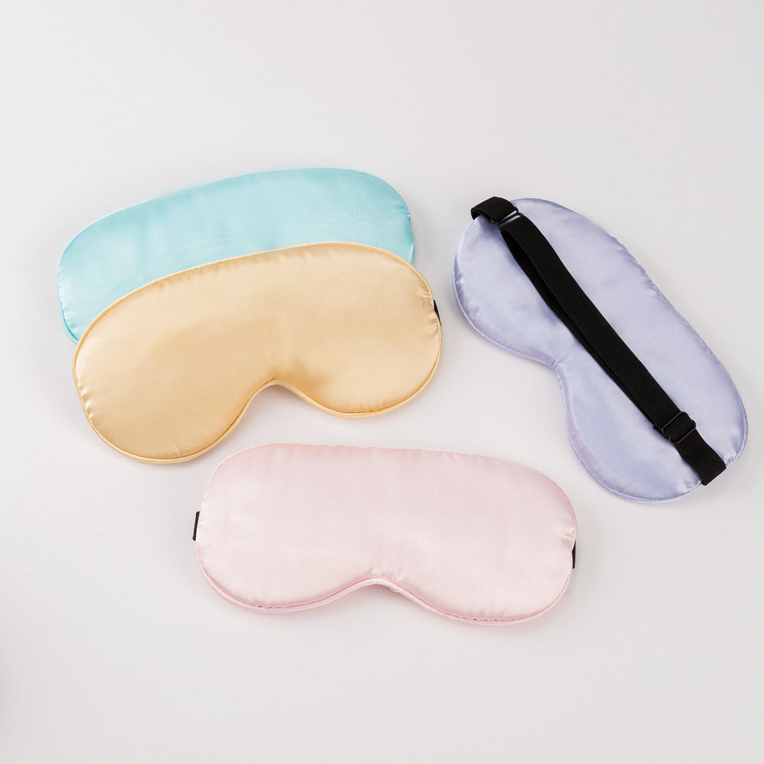 Unisex nano ergonomisk sovemaske med justerbart elastisk bånd og myk satinoverflate Skanto