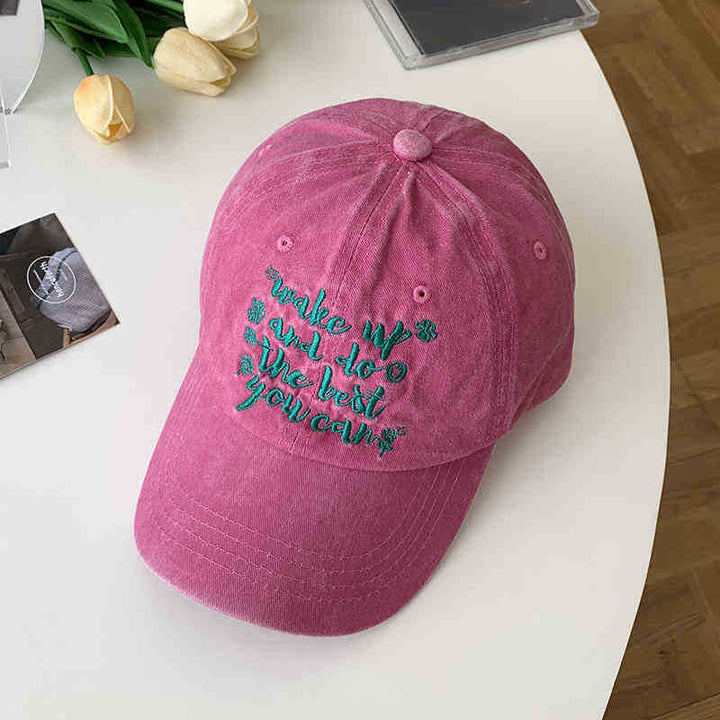 Kvinnens Motiverende Brodert Caps Skanto