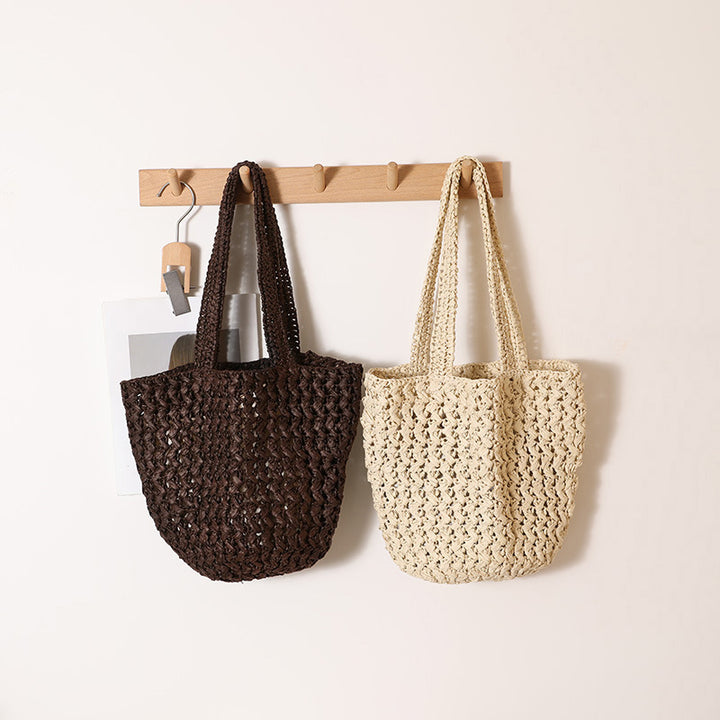 Hand-knotted cotton tote bag Skanto