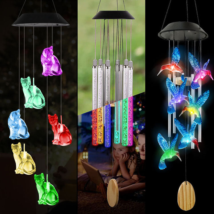 LED Solcelle Sommerfugl Vindspill Hage Hengelys Skanto