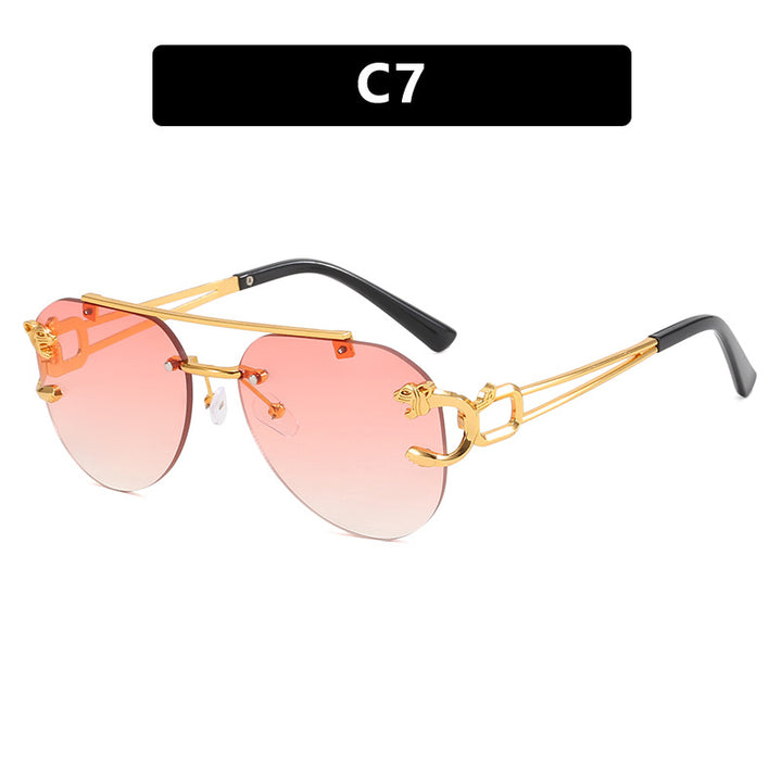 Women's unusual round sunglasses with decorative details Skanto