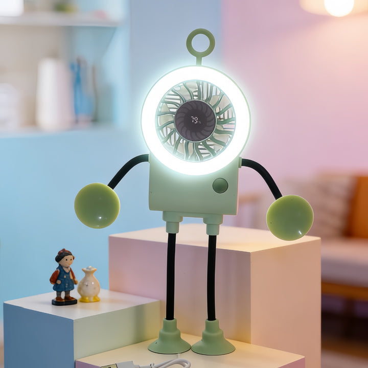 Unisex Kreativ Vifte med integrert LED-belysning Skanto