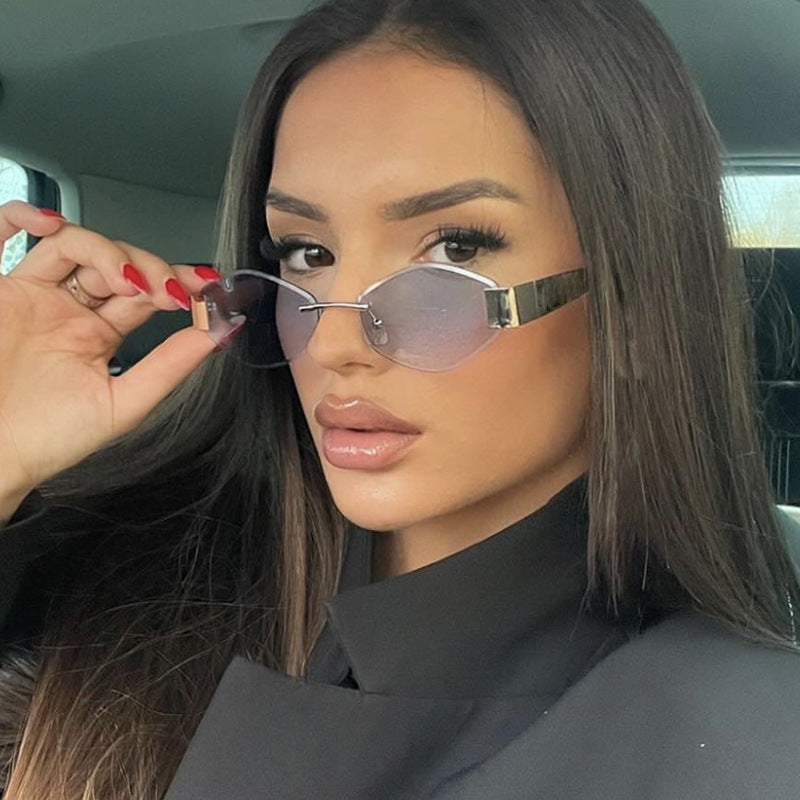 Women's fashionable sunglasses with elegant octagonal frame and UV protection Skanto