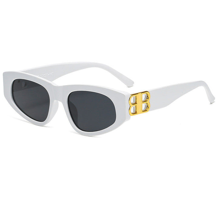 Dame Designer-solbrille med luksuriøse rammedetaljer Skanto