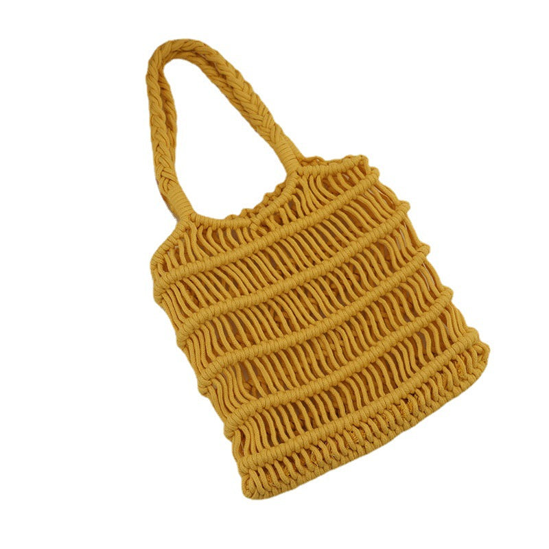 Braided Macrame Crossbody Bag Skanto