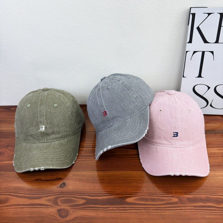 Unisex Slittet Bomull Baseball Caps Skanto 1784083761