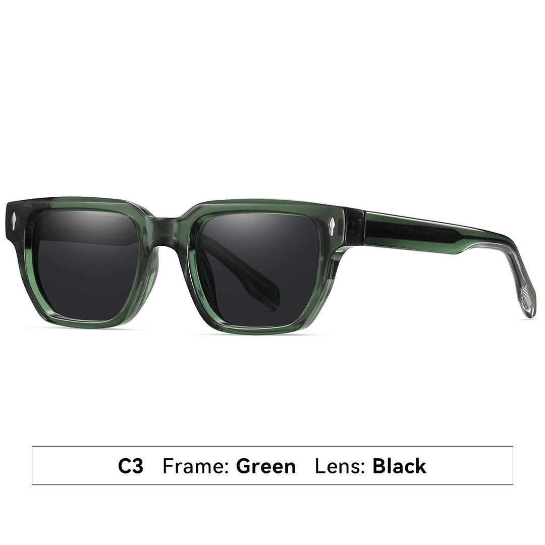 Dame solbrille i moderne, elegante kvadratdesign Skanto