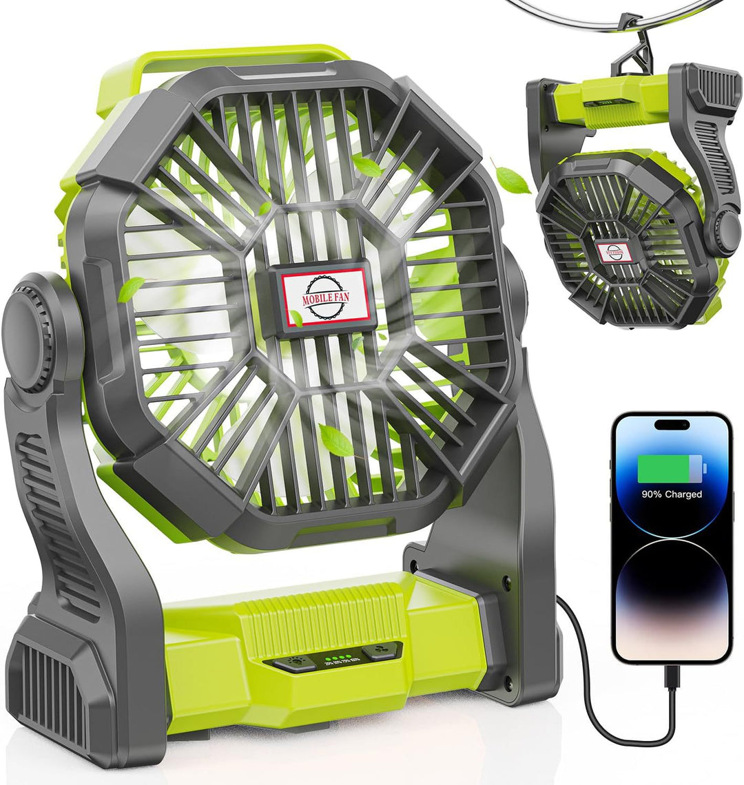Unisex Bærbar Batteriventilator med USB-ladefunktion Skanto