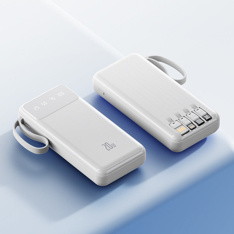 Bærbar hurtiglading powerbank med LED-skjerm Skanto