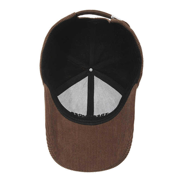 Kvinne Cordfløyel Brodert Baseball Caps Skanto
