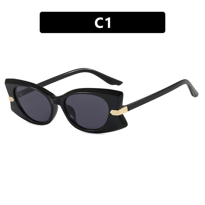 Women's Cat-Eye Sunglasses with Stylish Metal Detail and UV Protection Skanto