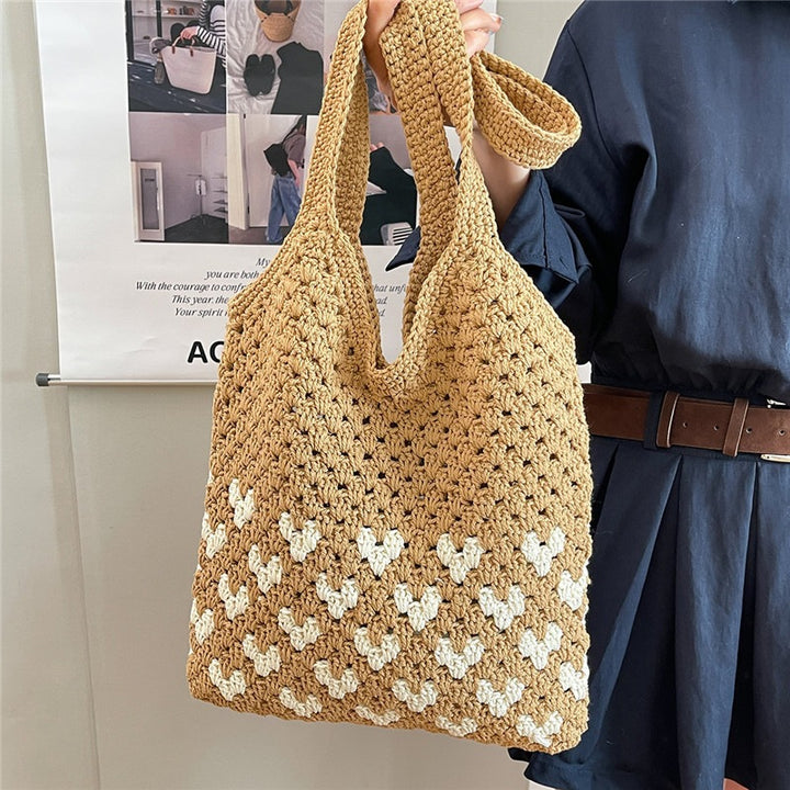 Bærekraftig og Håndlaget Makramee Crossbody Bag Skanto