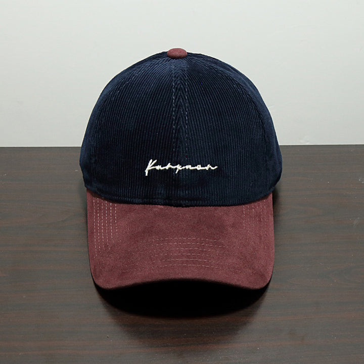 Herre Strukturert Corduroy Baseball Caps Skanto