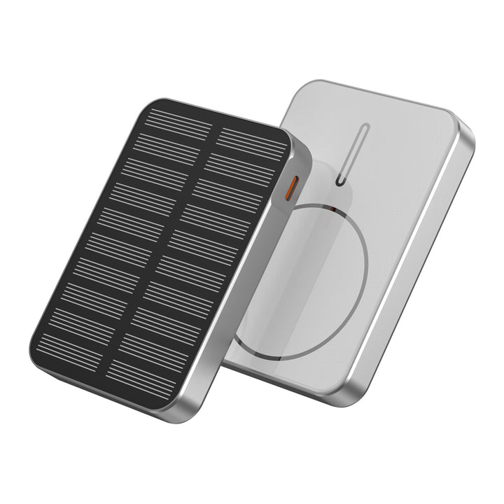 Solcelledrevet powerbank med hurtiglading og LED-lys Skanto