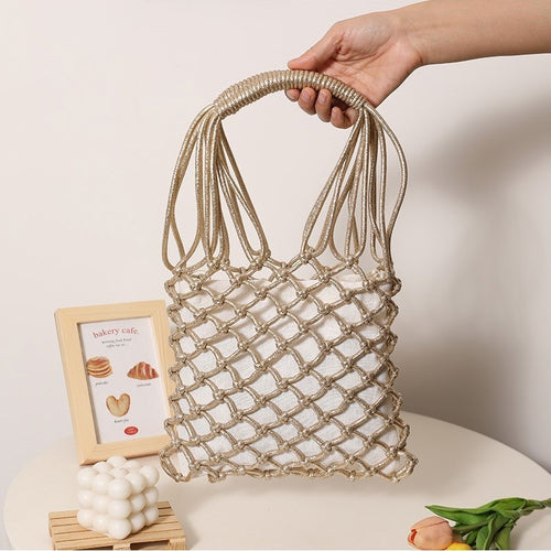 Elegant net tote bag with sturdy handles Skanto