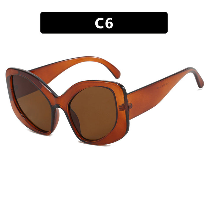 Dame elegant oversized solbrille med markant design Skanto