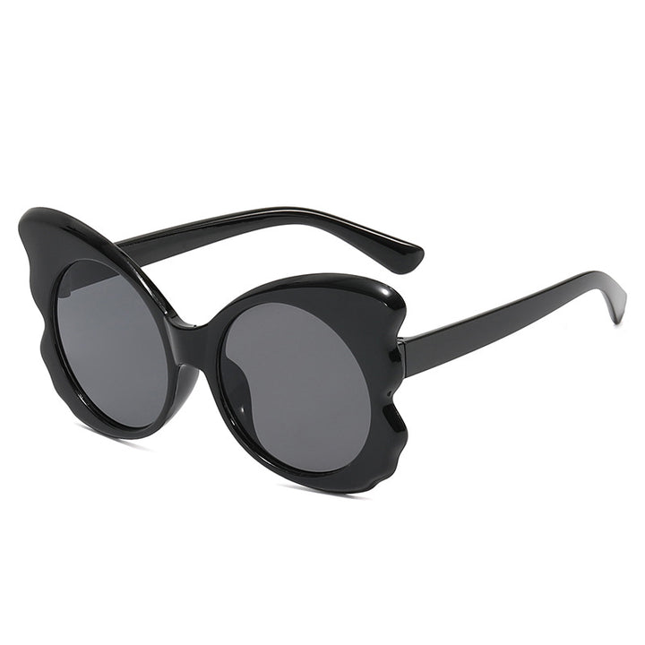 Dame Cat-Eye solbriller med unik rammeform og UV-beskyttelse Skanto