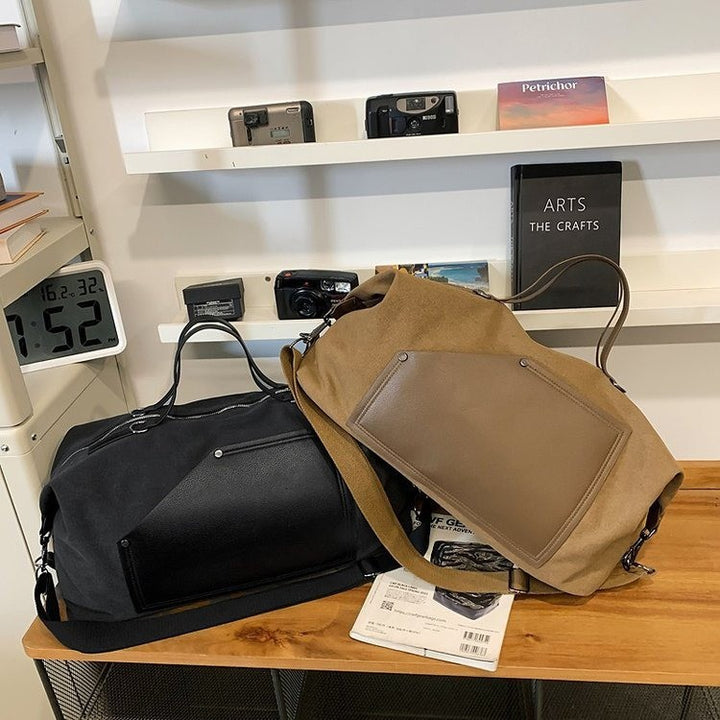 Sporty reiseveske laget av slitesterkt materiale med praktiske rom Skanto