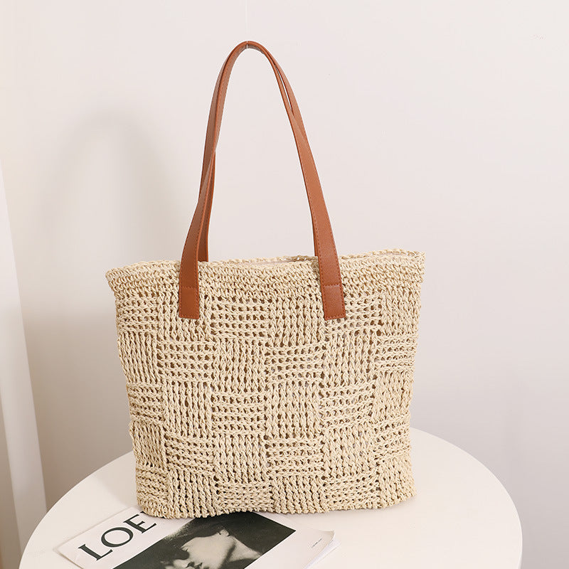 Natural Woven Tote Bag Skanto