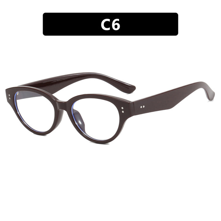 Women's stylish Cat-Eye glasses with elegant plastic frame Skanto
