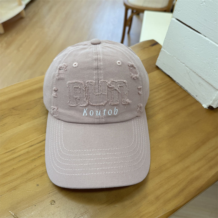 Men's Distressed Embroidered Baseball Cap Skanto