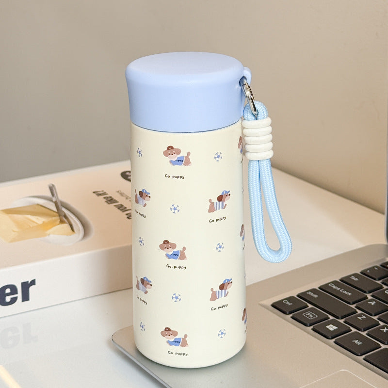 Damen Isoliertrinkflasche mit praktischem Trageband und verspieltem Design Skanto