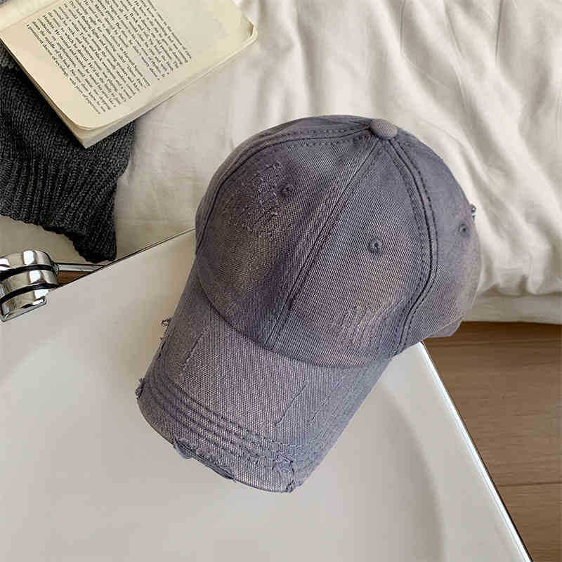 Kvinne Vintage-stil Slitt Baseball Caps Skanto