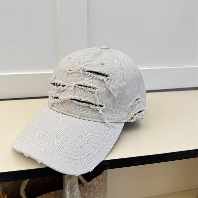 Herre Slitt Denim Baseball Caps Skanto