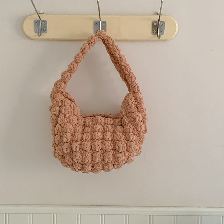 Handmade bag with textured design Skanto