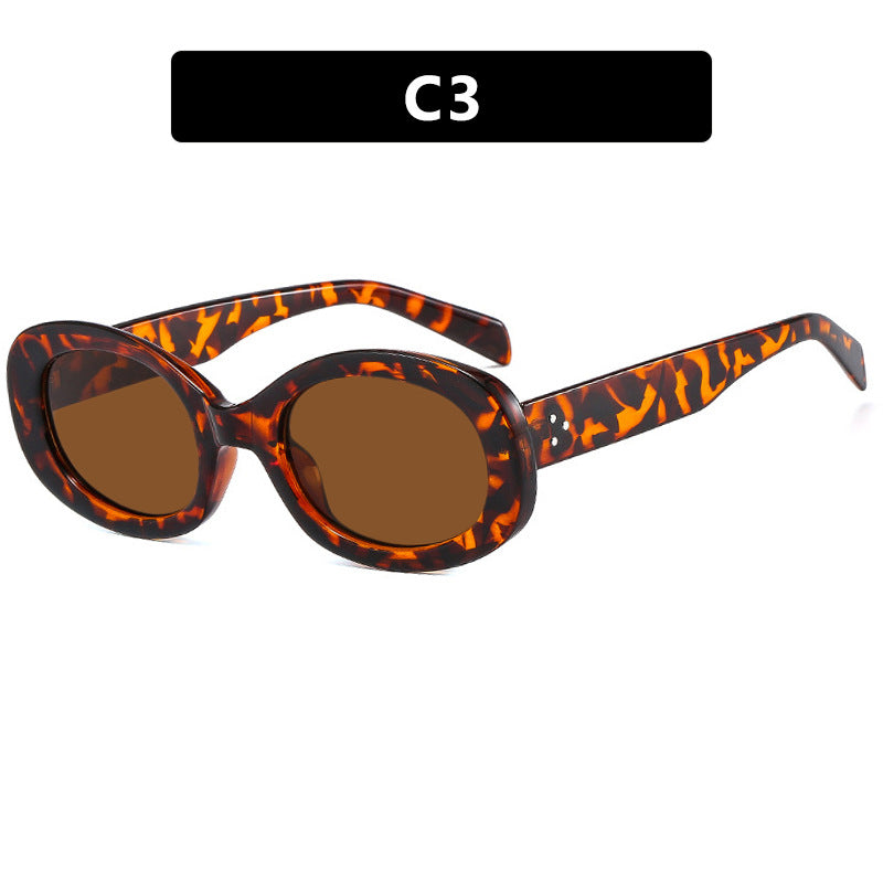 Women's Fashionable Sunglasses in Elegant Oval Design with Robust Frame Skanto