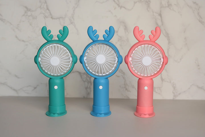 Unisex Bærbar Mini-vifteen med ergonomisk design og dyreører Skanto