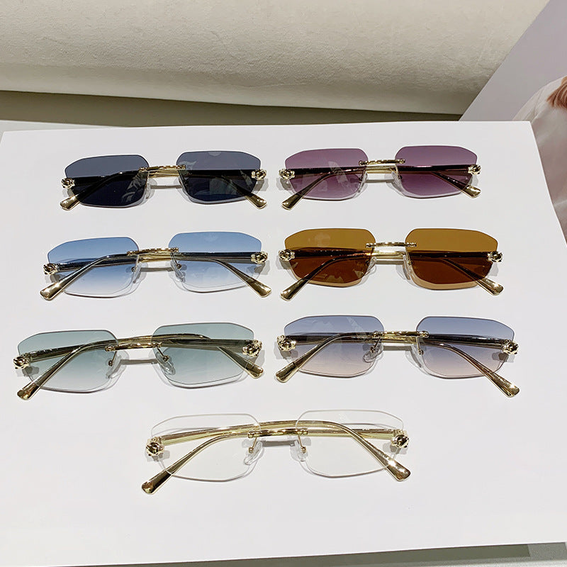 Women's Elegant Half-Rim Sunglasses Skanto