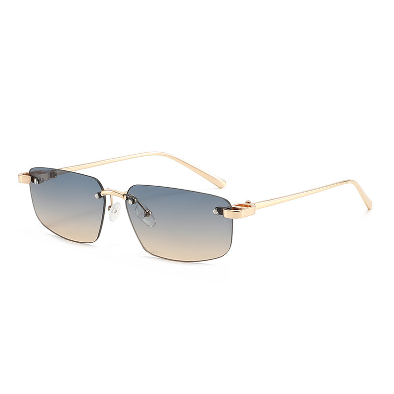 Women's fashionable rectangular sunglasses with minimalist frame Skanto