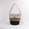 Braided shoulder bag with fashion accent Skanto
