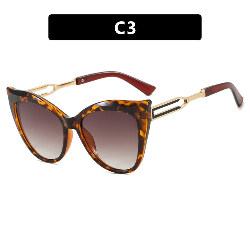 Women's cat-eye glasses with elegant metal frame Skanto