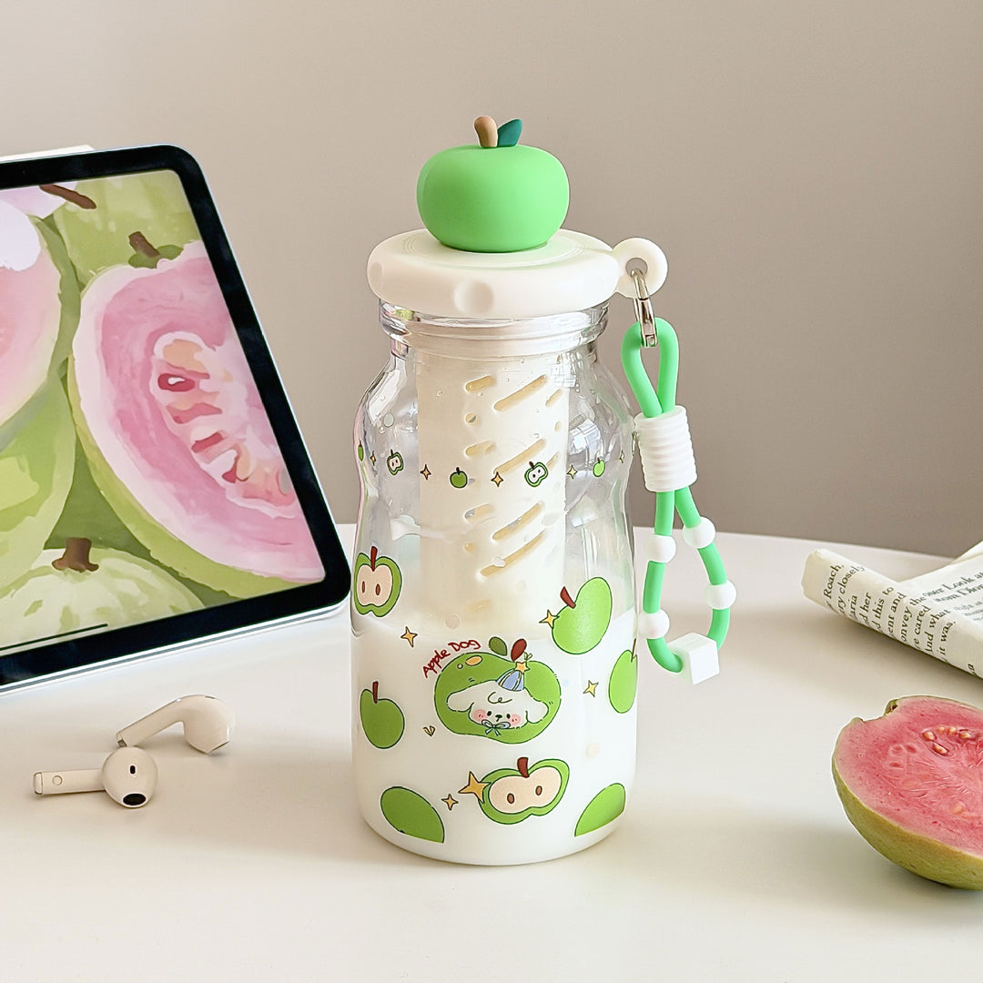 Dame Frukt-Infuser-Flaske med praktisk utløpsstopp Skanto
