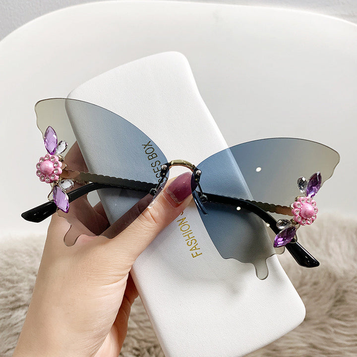 Dame kreativ sommerfugl-solbrille Skanto