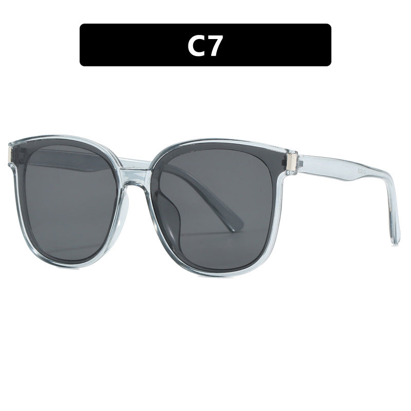 Women's fashionable sunglasses with high-quality, transparent plastic frame Skanto