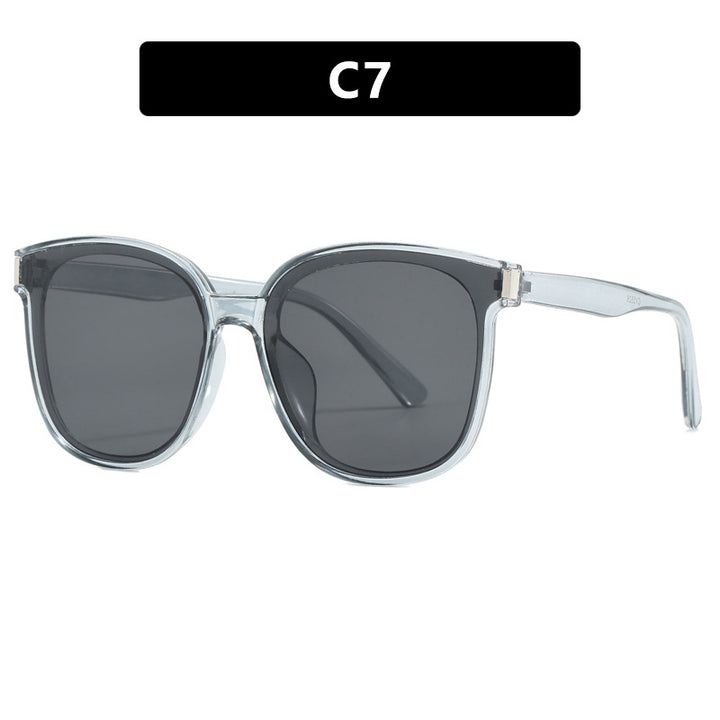 Women's fashionable sunglasses with high-quality, transparent plastic frame Skanto